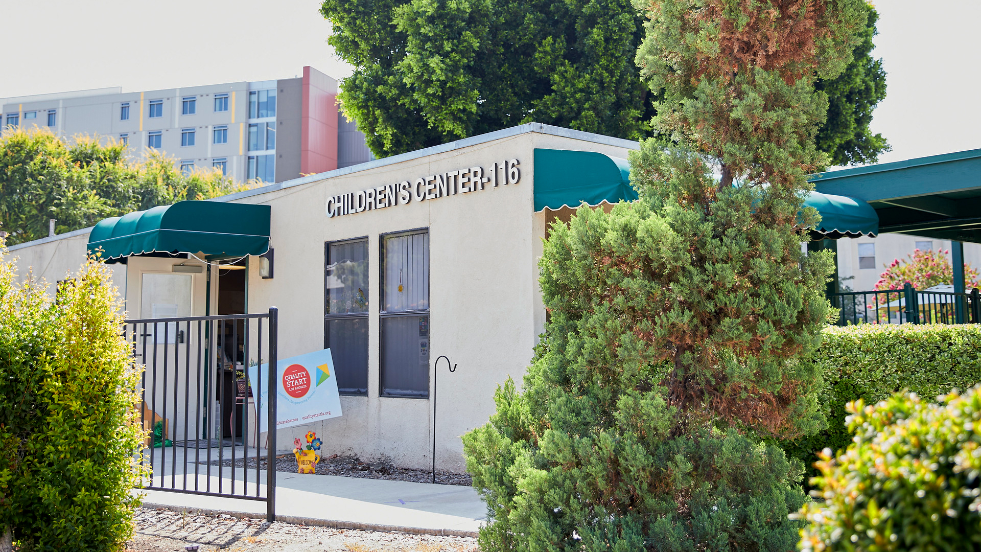 Front entrance of the Children's Center