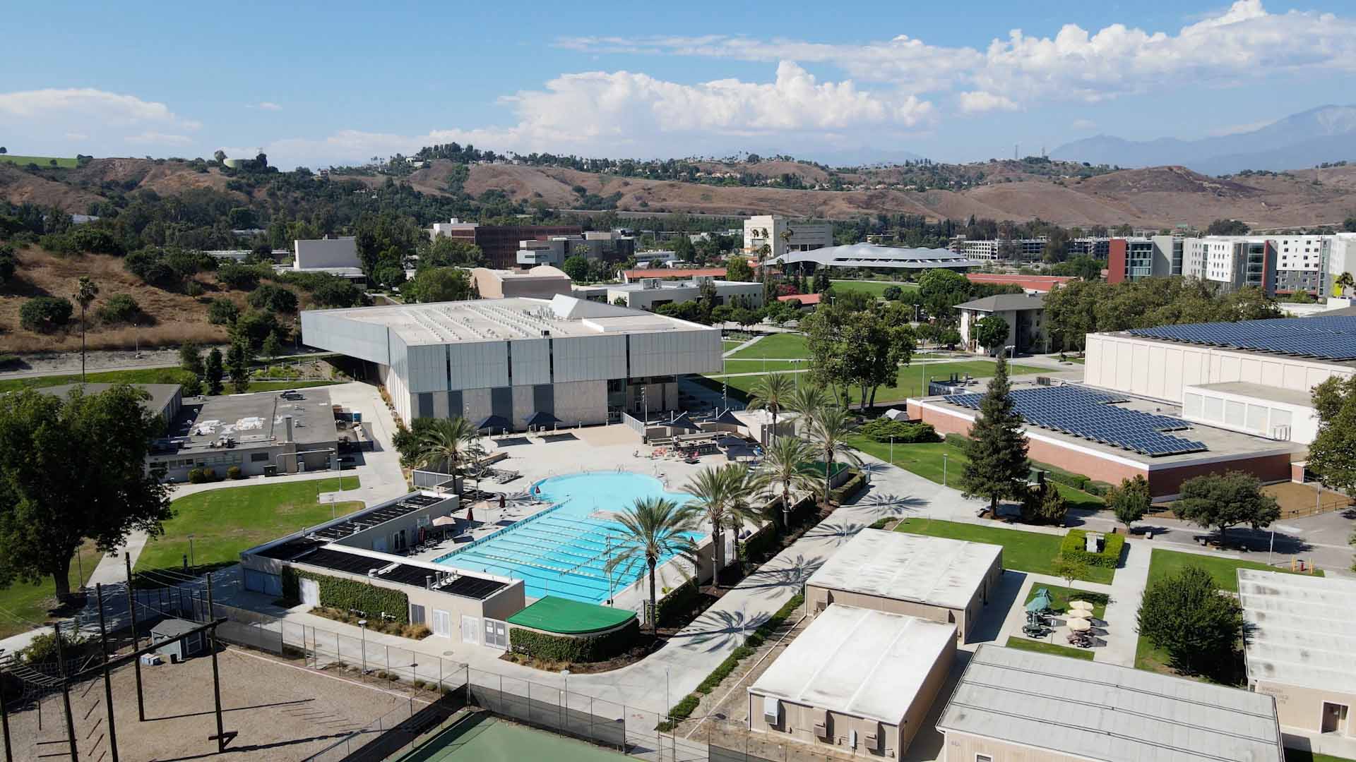 aerial view of the Cal Poly Pomona campus