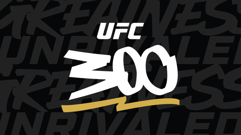 Logo promoting UFC 300